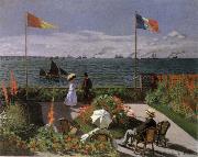 Claude Monet Terrace at Sainte-Adresse Sweden oil painting artist